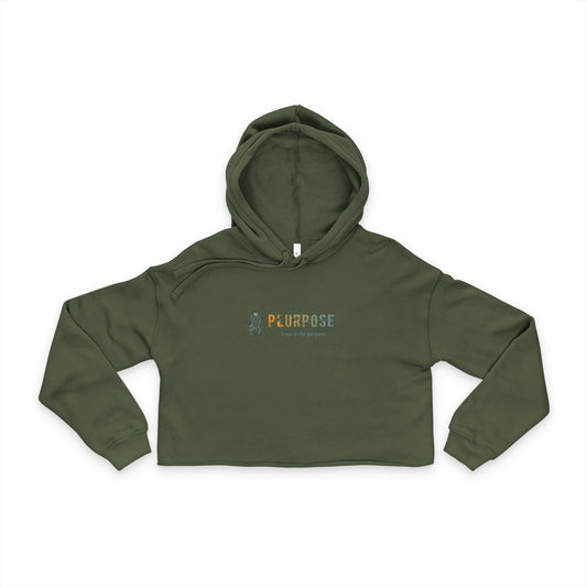 'Plurpose' Design - Women's Cropped Hoodie
