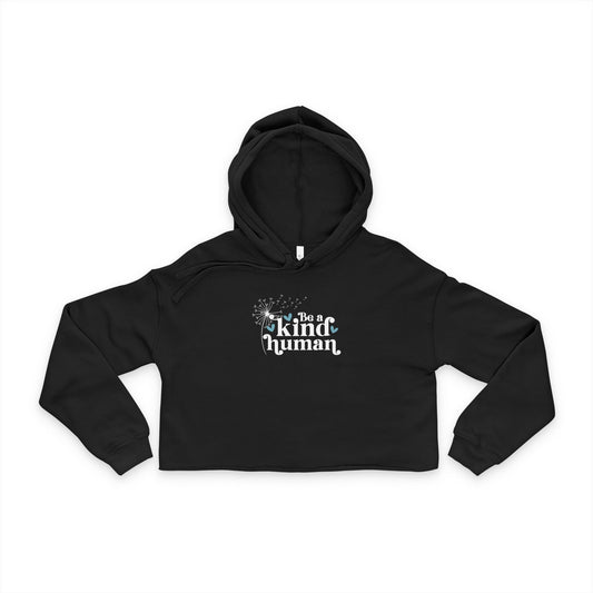 Be a Kind Human - Women's Cropped Hoodie