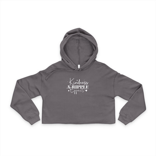Kindness a Ripple Effect - Positivity Cropped Hoodie