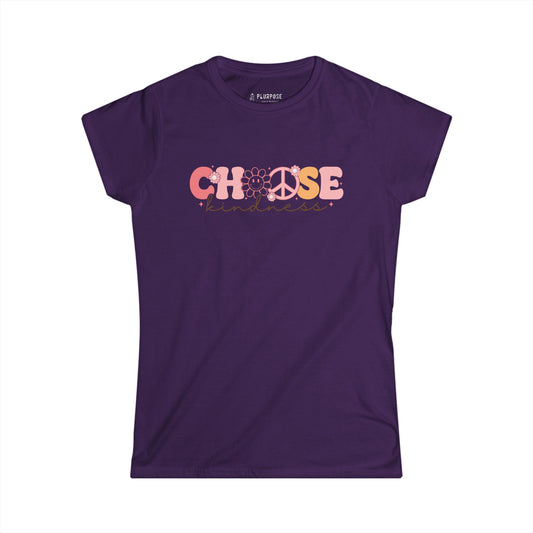Pink Choose Kindness - Women's Softstyle Tee