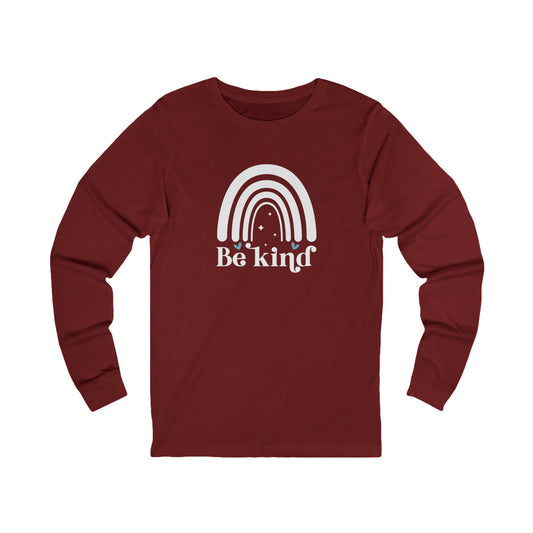 Be Kind Rainbow - Women's Jersey Long Sleeve Tee