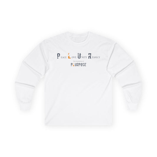 PLUR Foundation- Long Sleeve Tee - Unisex Cotton Shirt