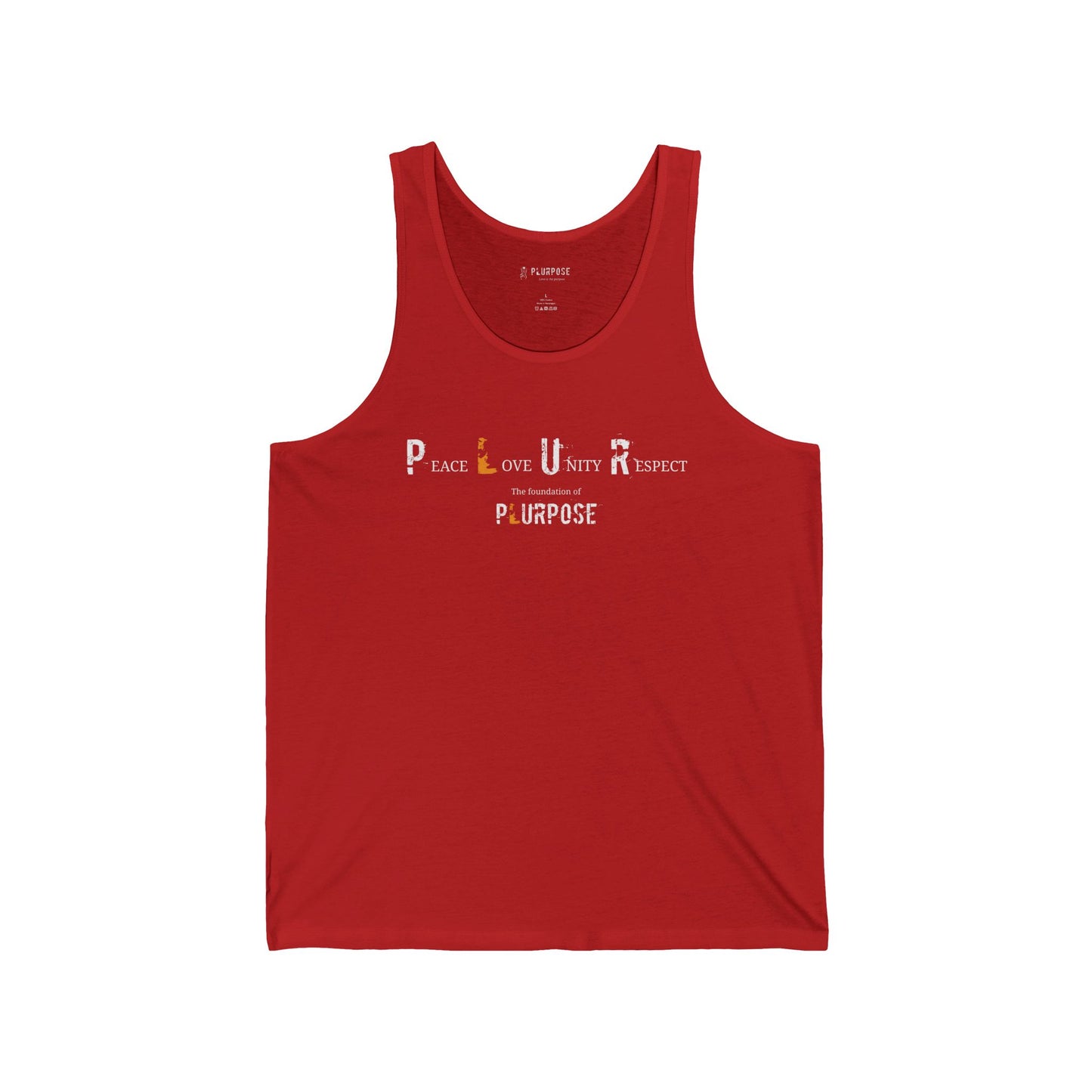 PLUR - Foundation of plurpose - Unisex Jersey Tank