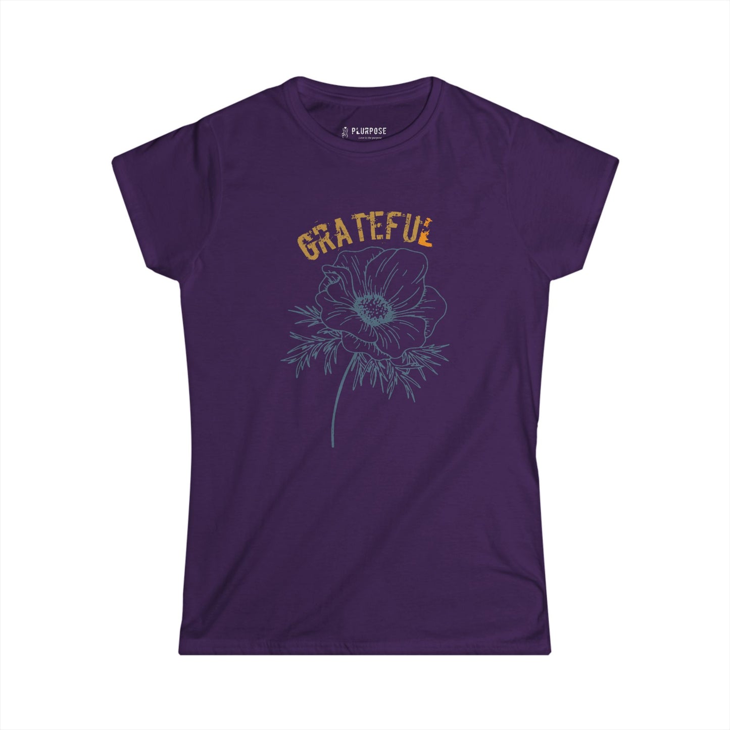 Grateful - Floral Women's Softstyle Tee