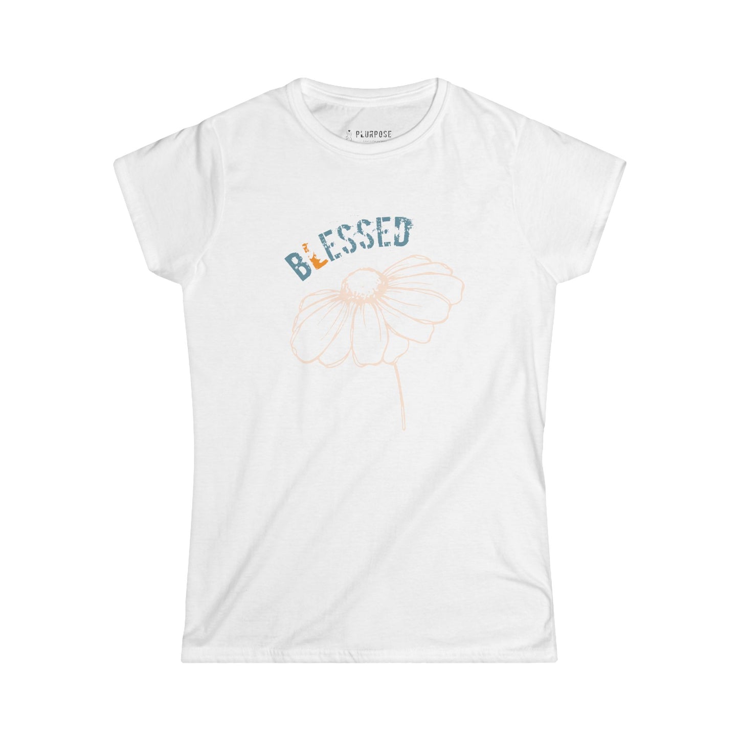 Blessed - Floral Women's Tee, Inspirational T-Shirt