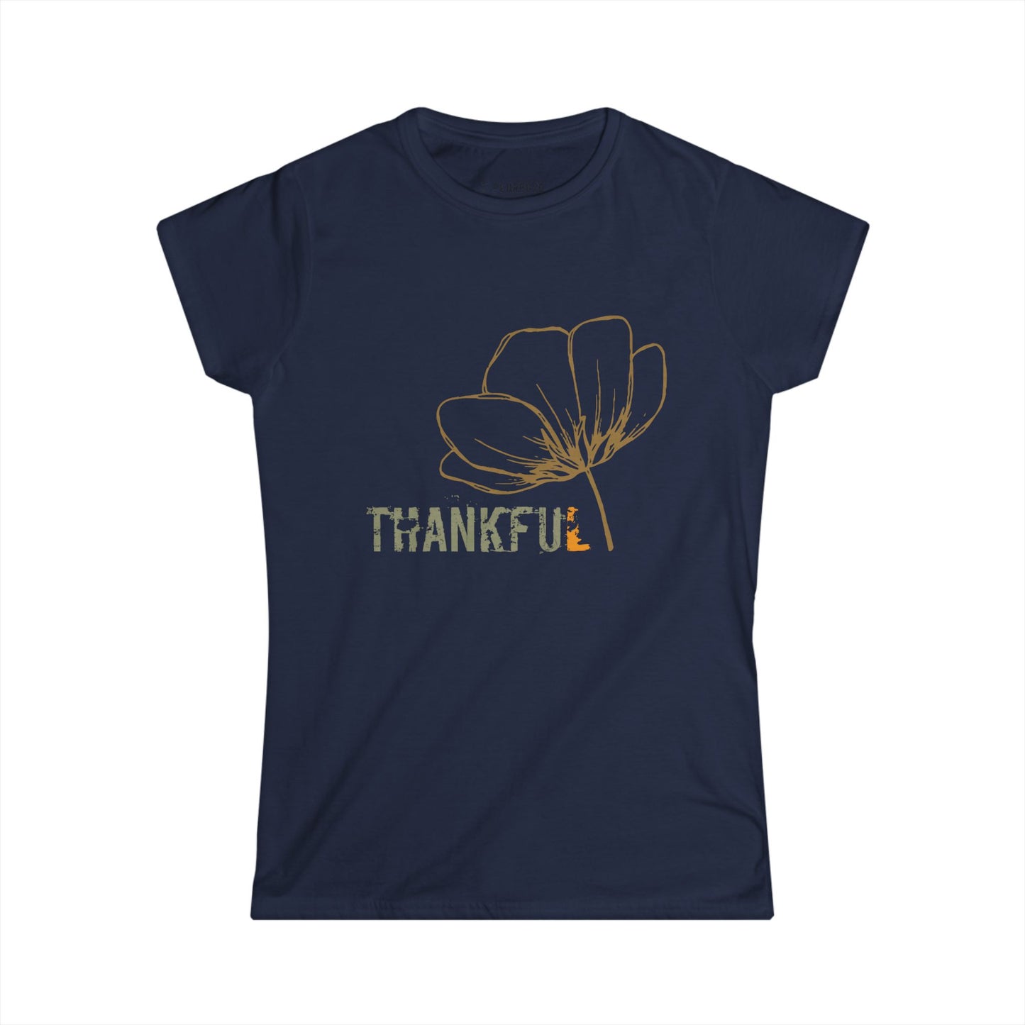 Thankful - Floral Women’s Softstyle Tee