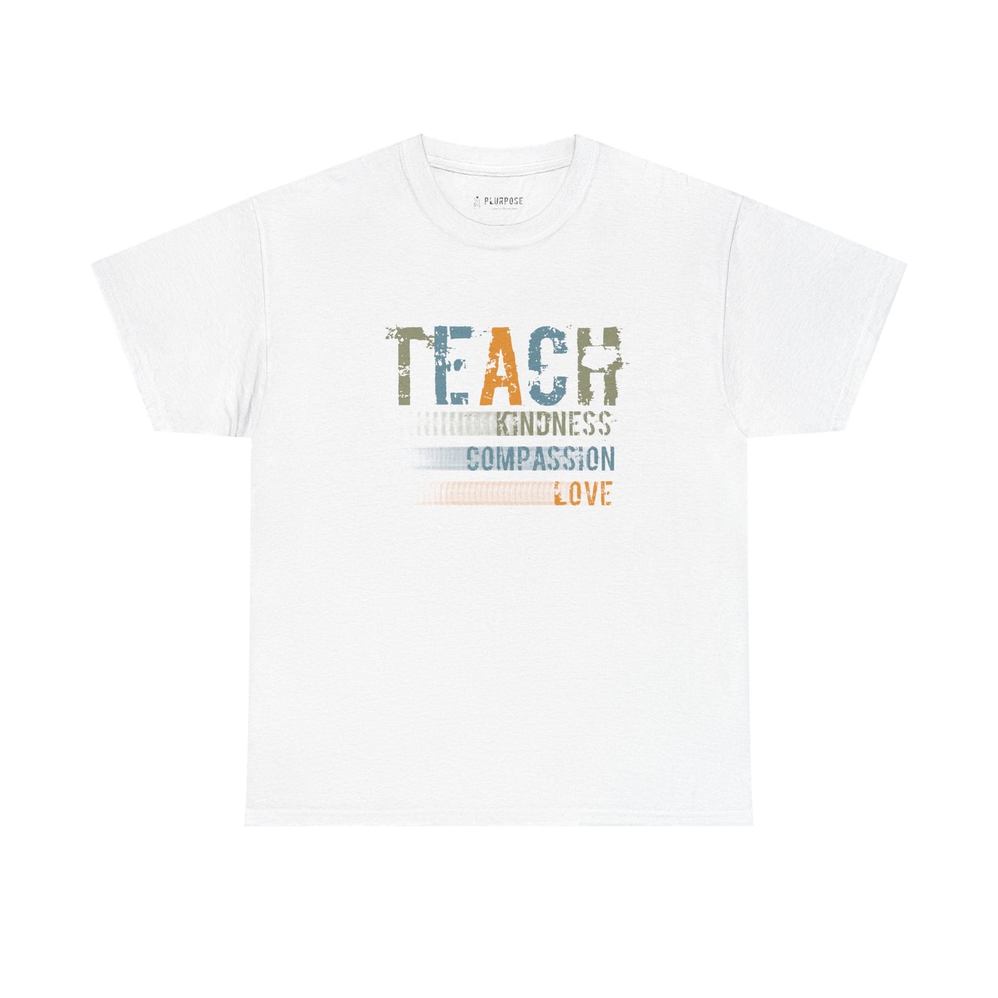 Inspirational Teach Kindness Unisex Heavy Cotton Tee