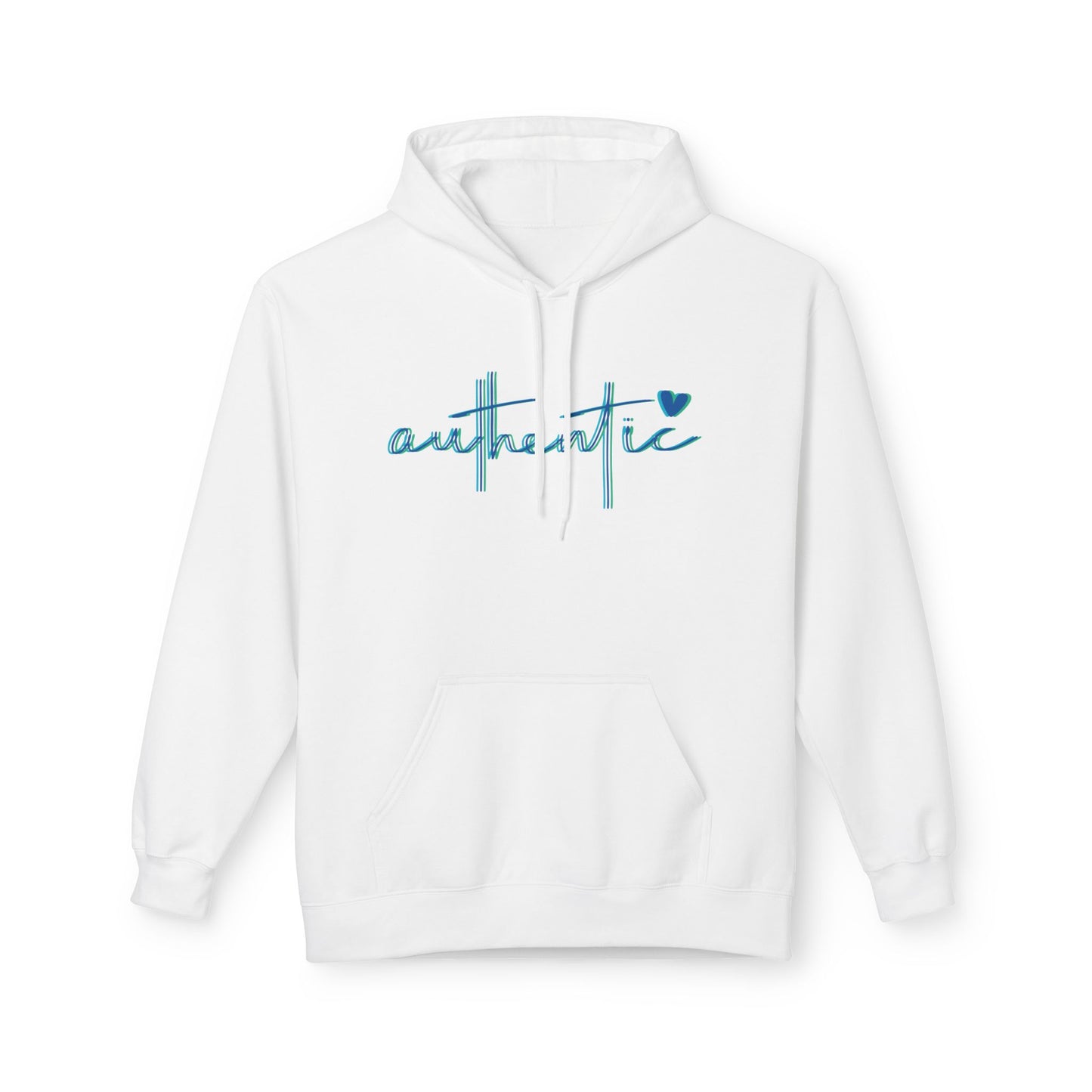 "Authentic" - Comfortable Fleece Pullover Hoodie