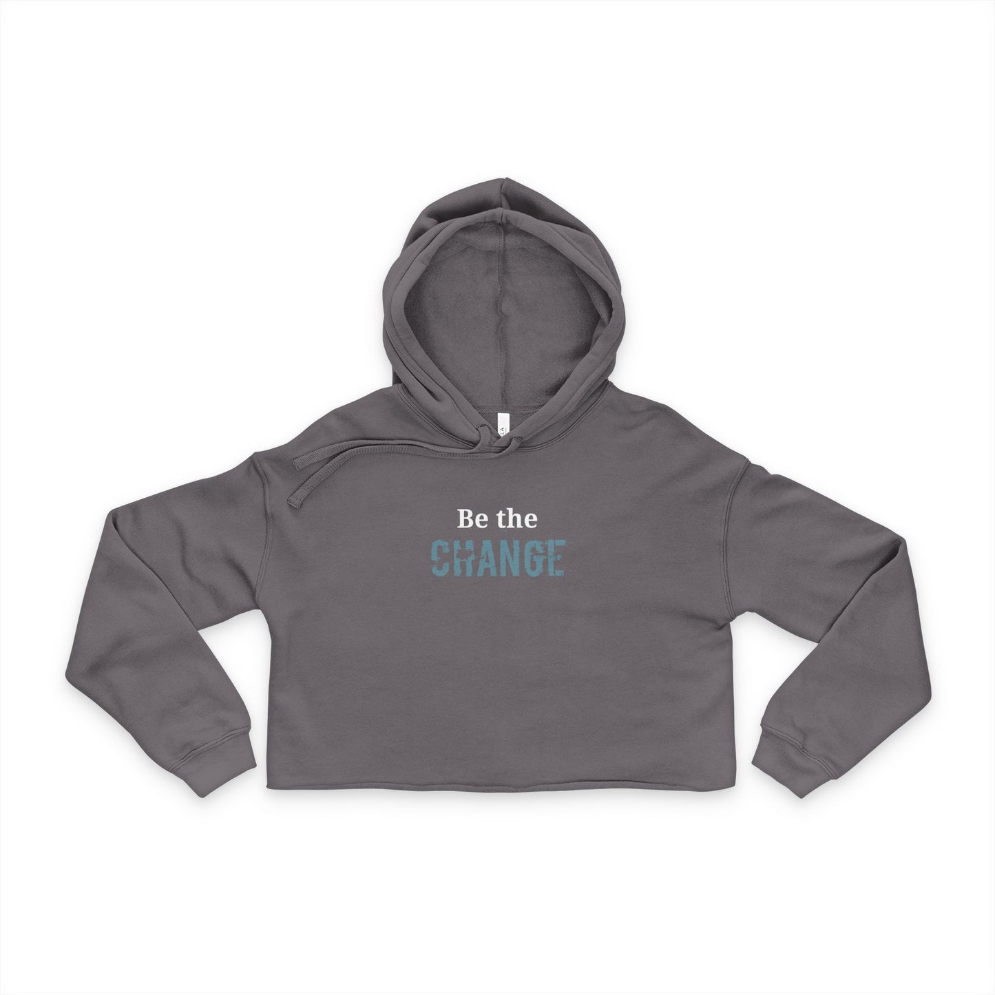 'Be the Change' - Women's Cropped Hoodie