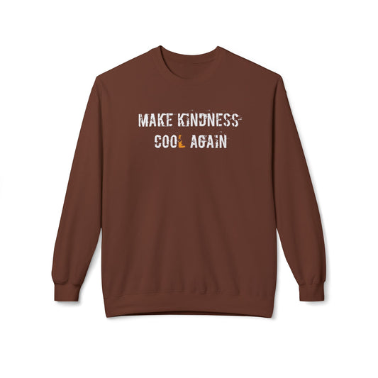 Make Kindness Cool Again - Unisex Cozy Crewneck Sweatshirt