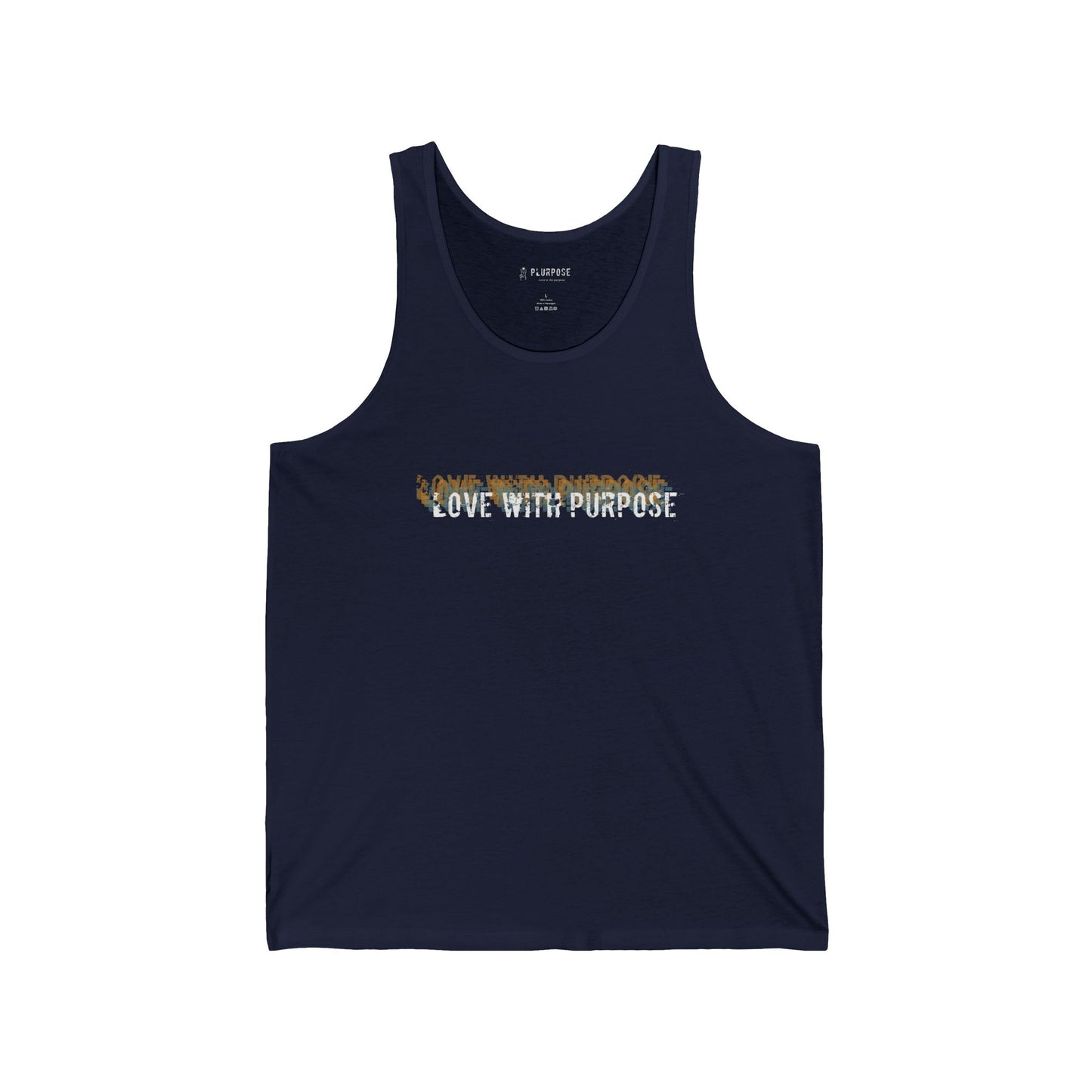 Love with Purpose - Unisex Jersey Tank Top