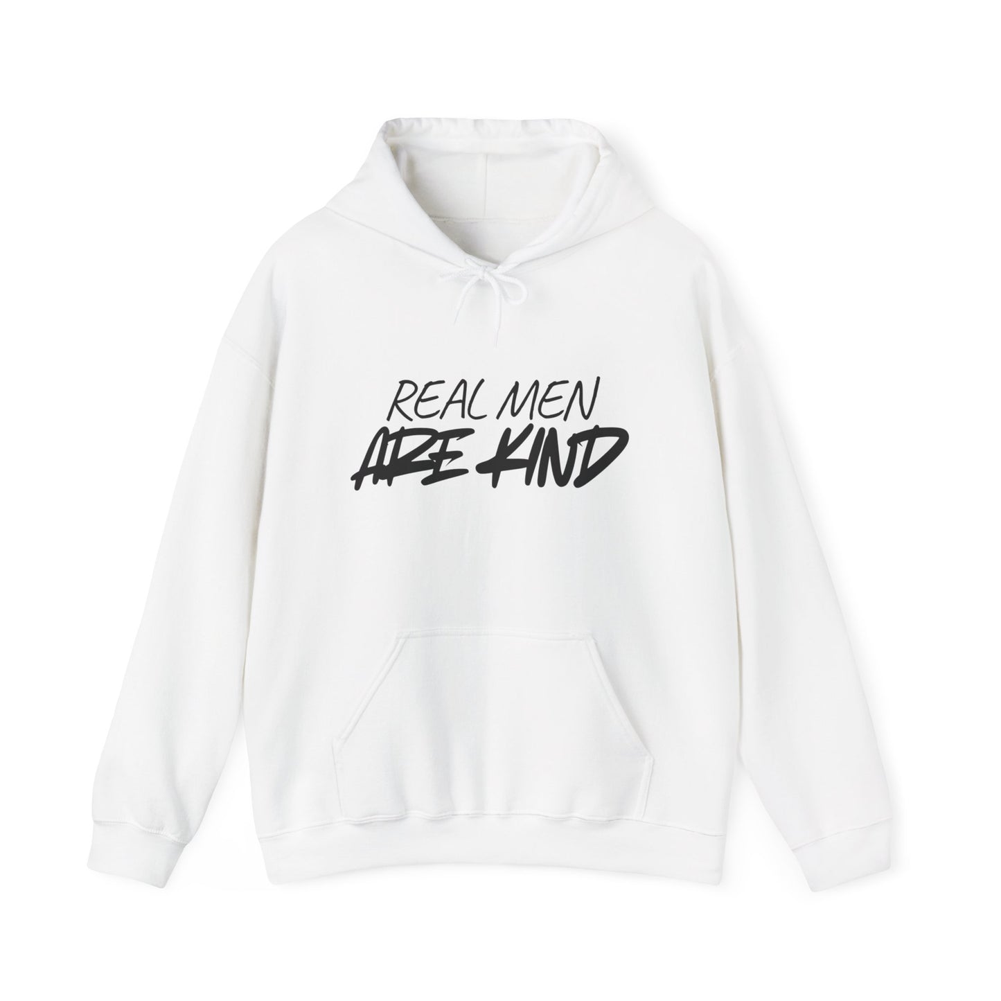 “Real Men Are Kind” Graphic Pullover Hoodie