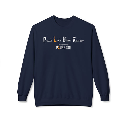 Peace, Love, Unity, Respect- Unisex Crewneck Sweatshirt