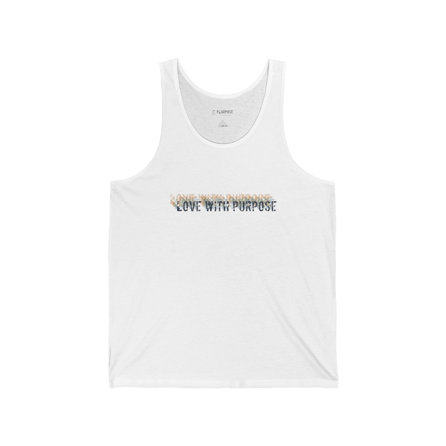 Love with Purpose - Unisex Jersey Tank Top