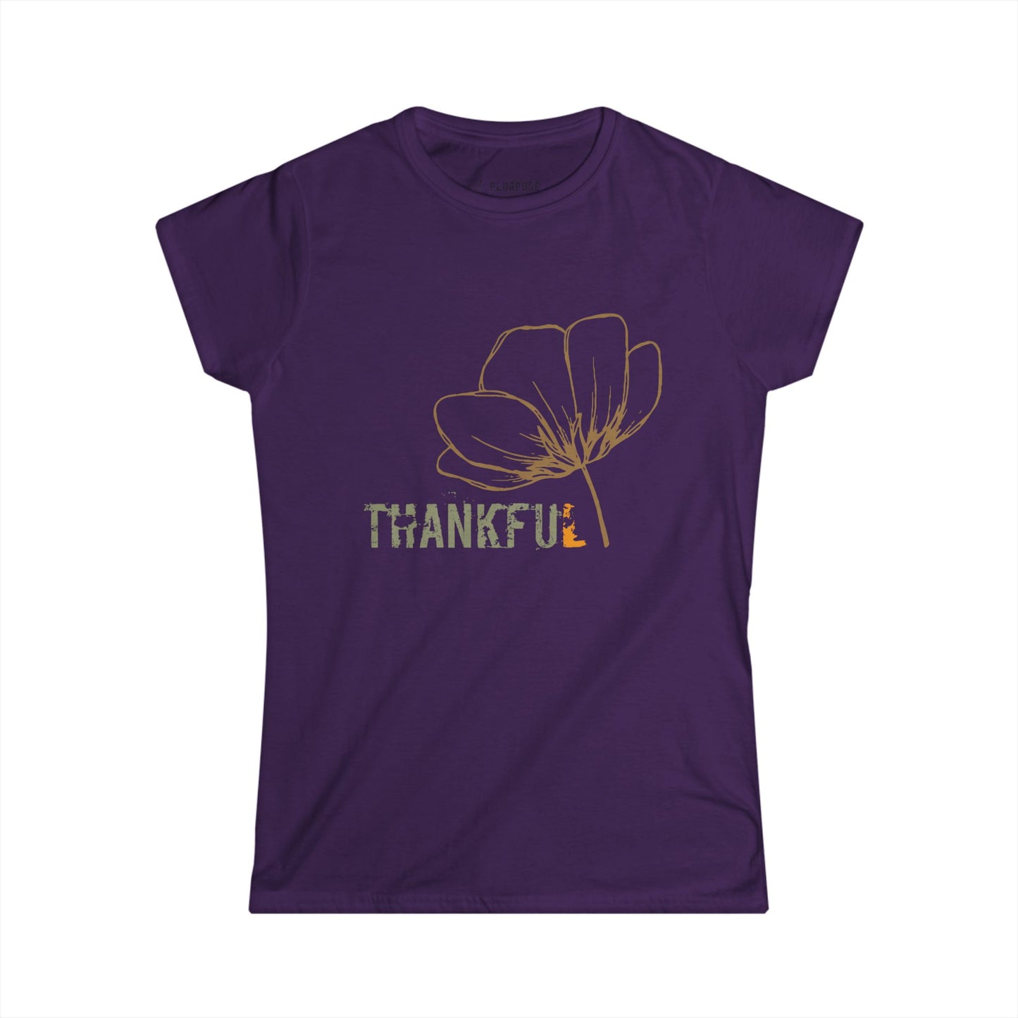 Thankful - Floral Women’s Softstyle Tee