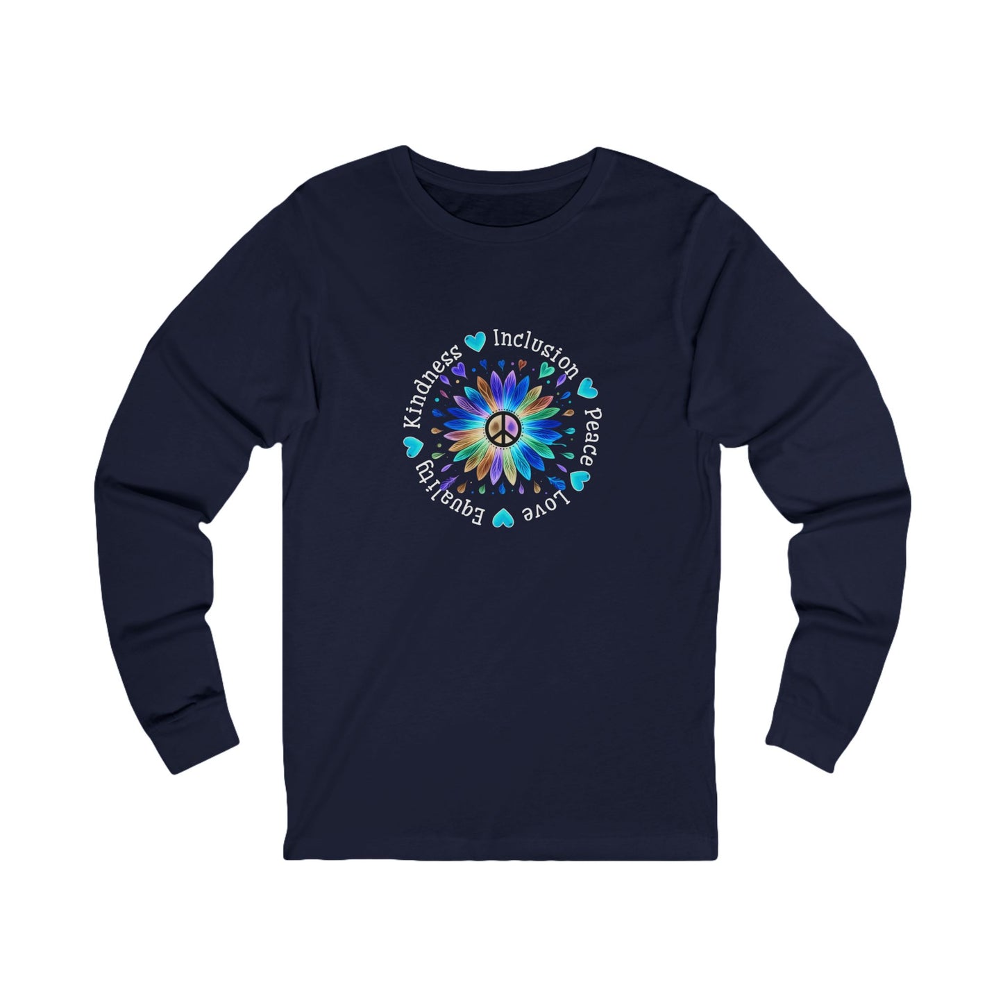 Colorful Peace and Inclusion - Long Sleeve Tee