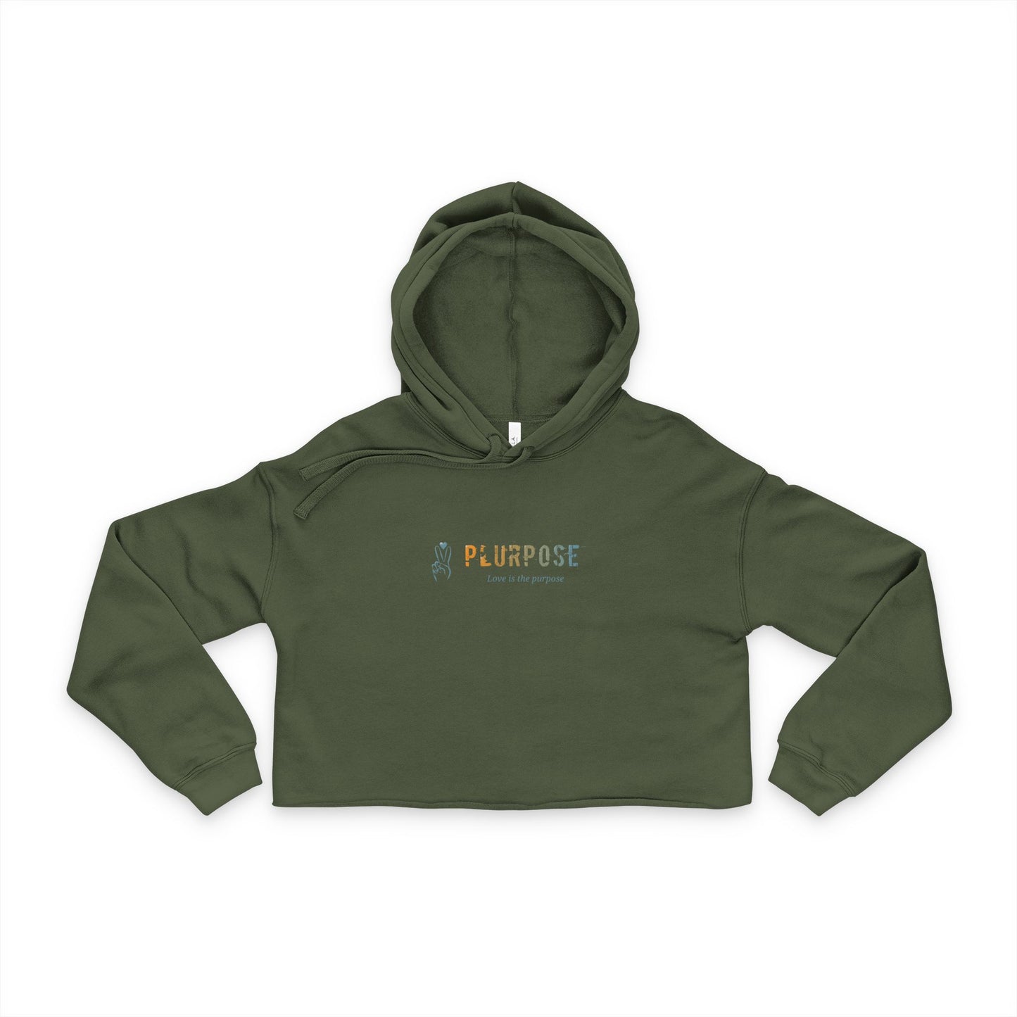 'Plurpose' Design - Women's Cropped Hoodie