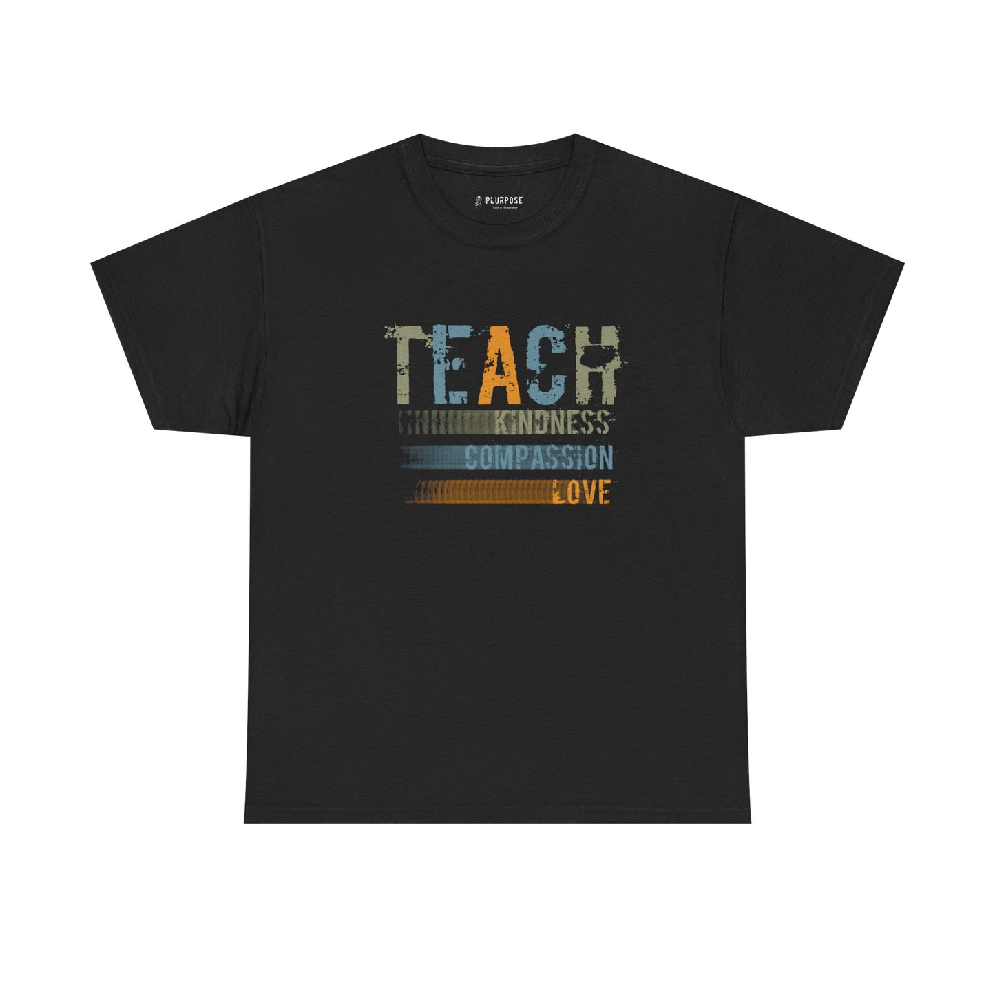 Inspirational Teach Kindness Unisex Heavy Cotton Tee