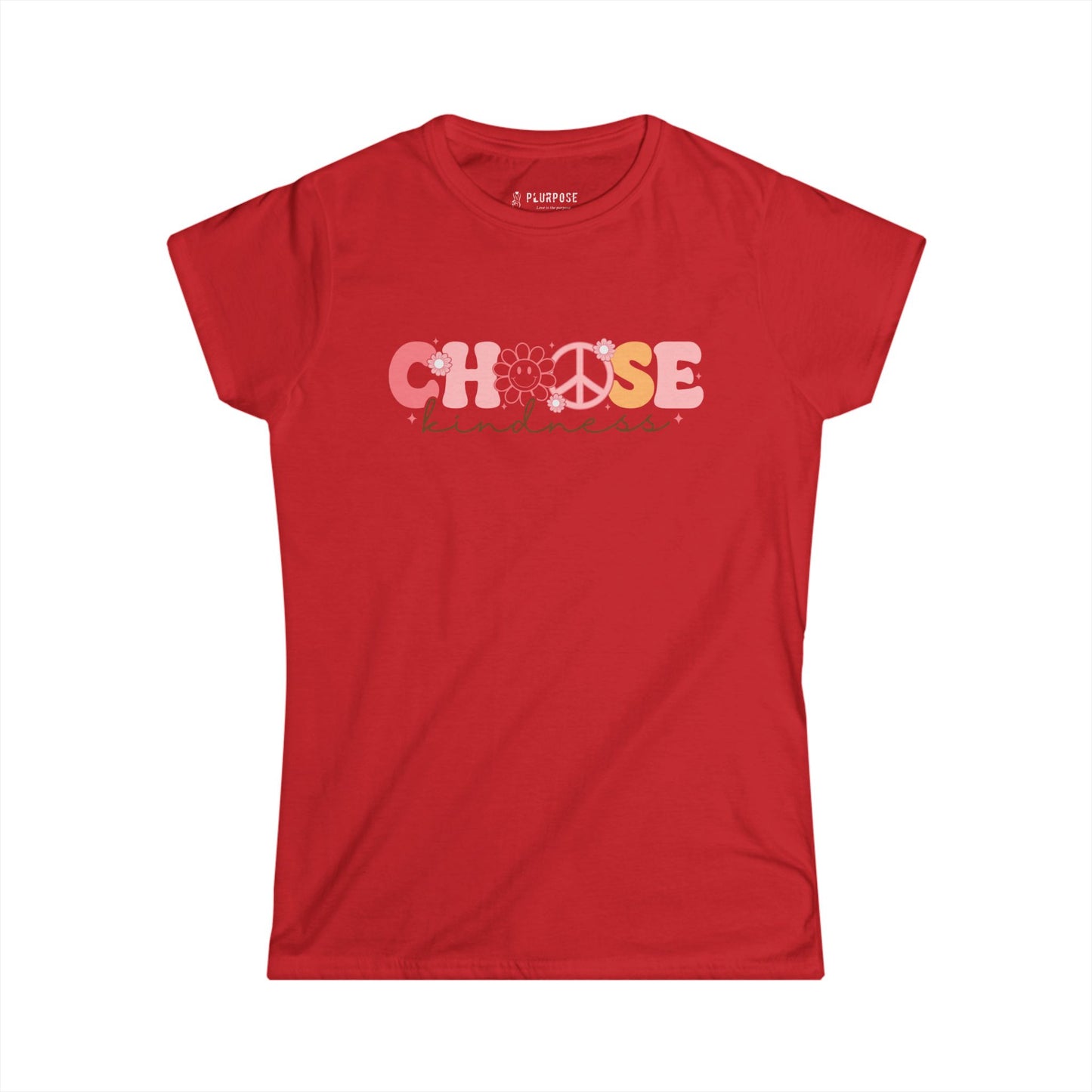Pink Choose Kindness - Women's Softstyle Tee