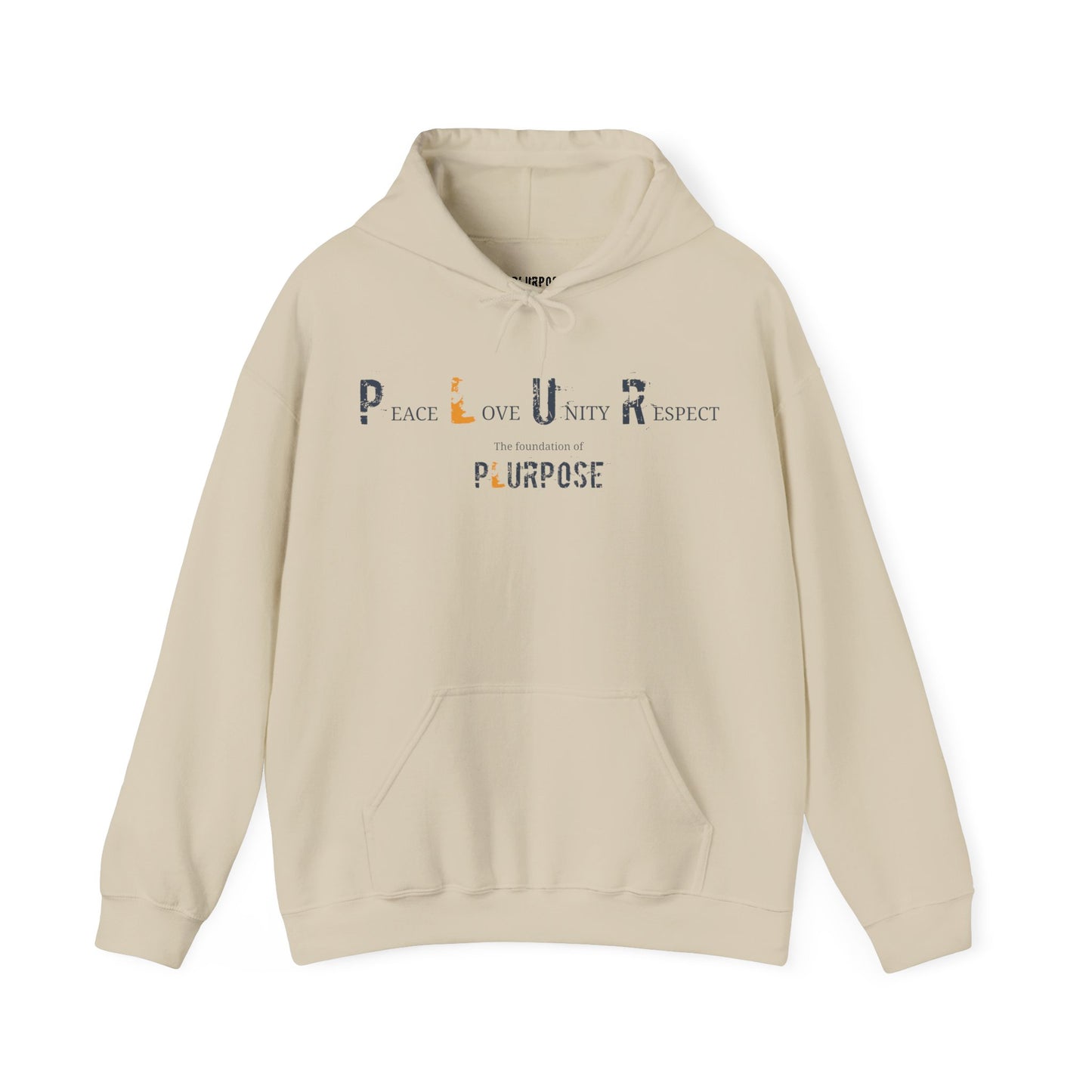 PLUR- Foundation of Plurpose- Unisex Heavy Blend Hoodie