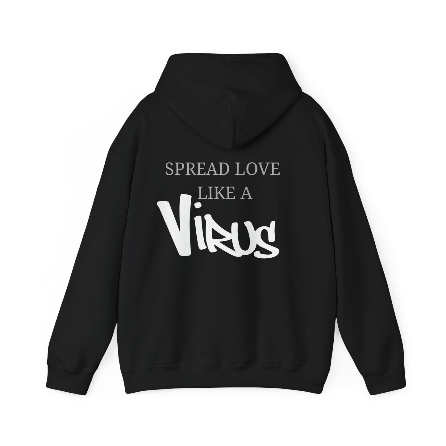 Spread Love Like a Virus Hoodie — Plurpose Graphic Pullover