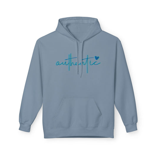"Authentic" - Comfortable Fleece Pullover Hoodie
