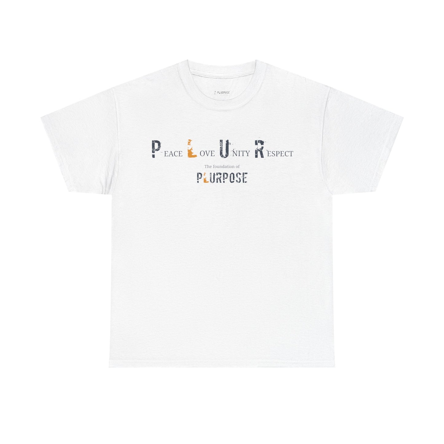 Peace, Love, Unity & Respect Tee - Unisex Heavy Cotton T-shirt