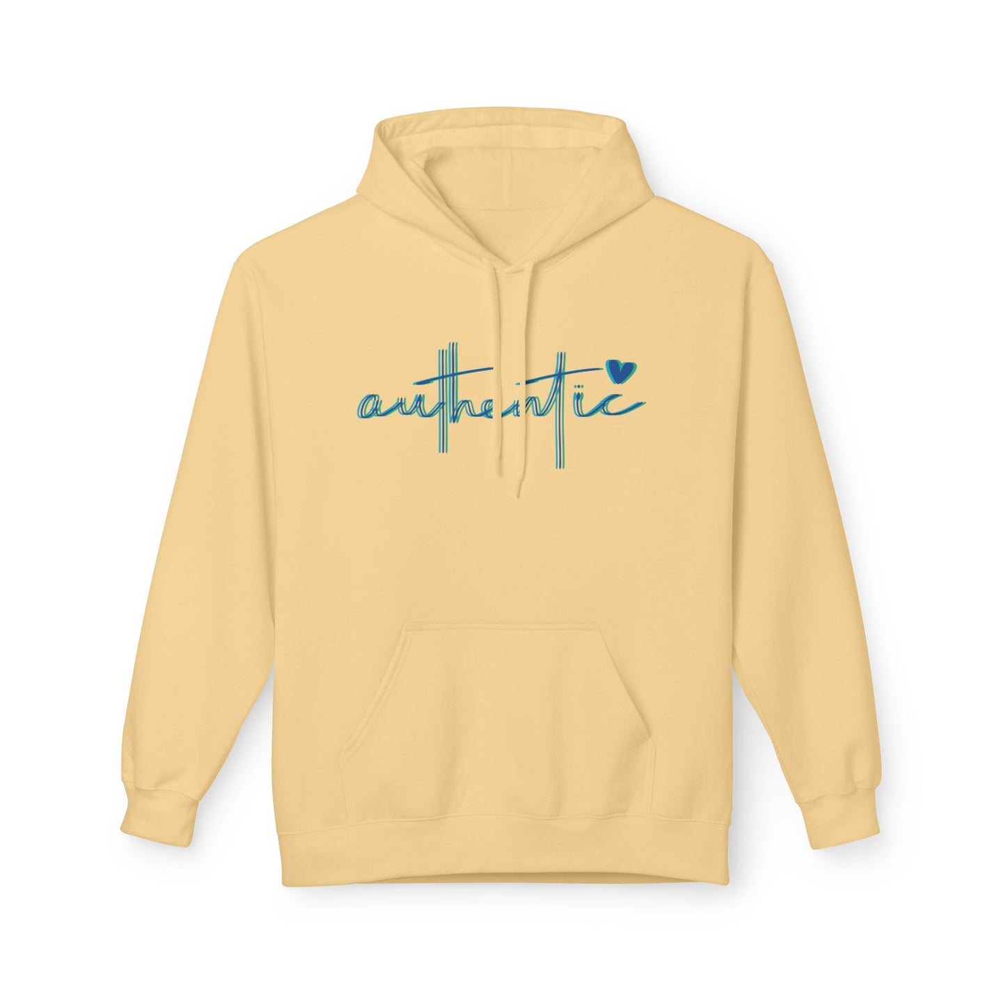 "Authentic" - Comfortable Fleece Pullover Hoodie