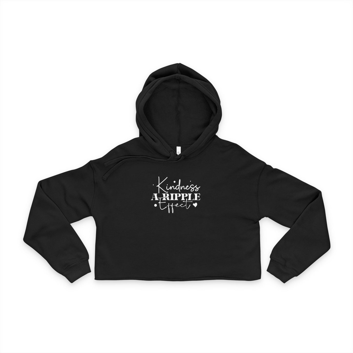 Kindness a Ripple Effect - Positivity Cropped Hoodie
