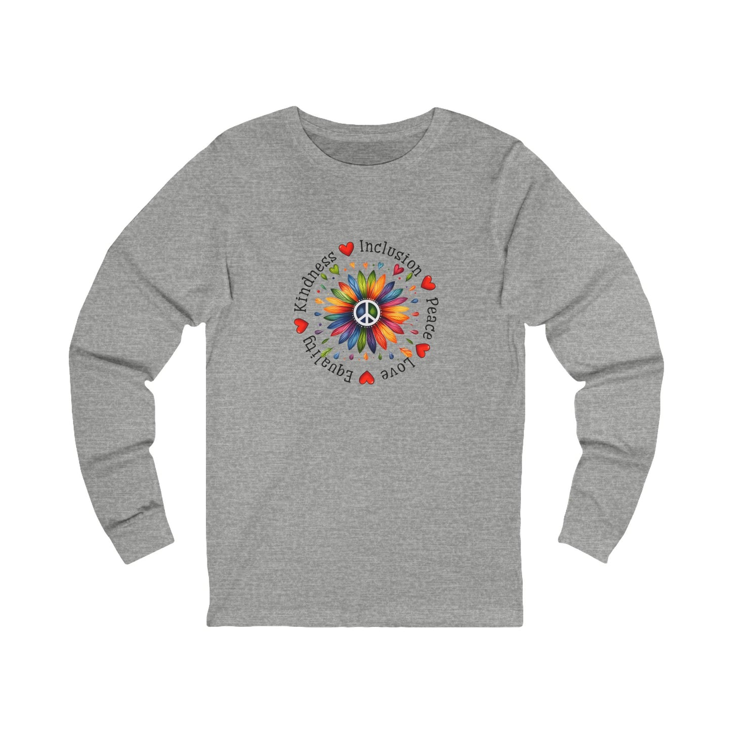 Colorful Peace and Inclusion - Long Sleeve Tee