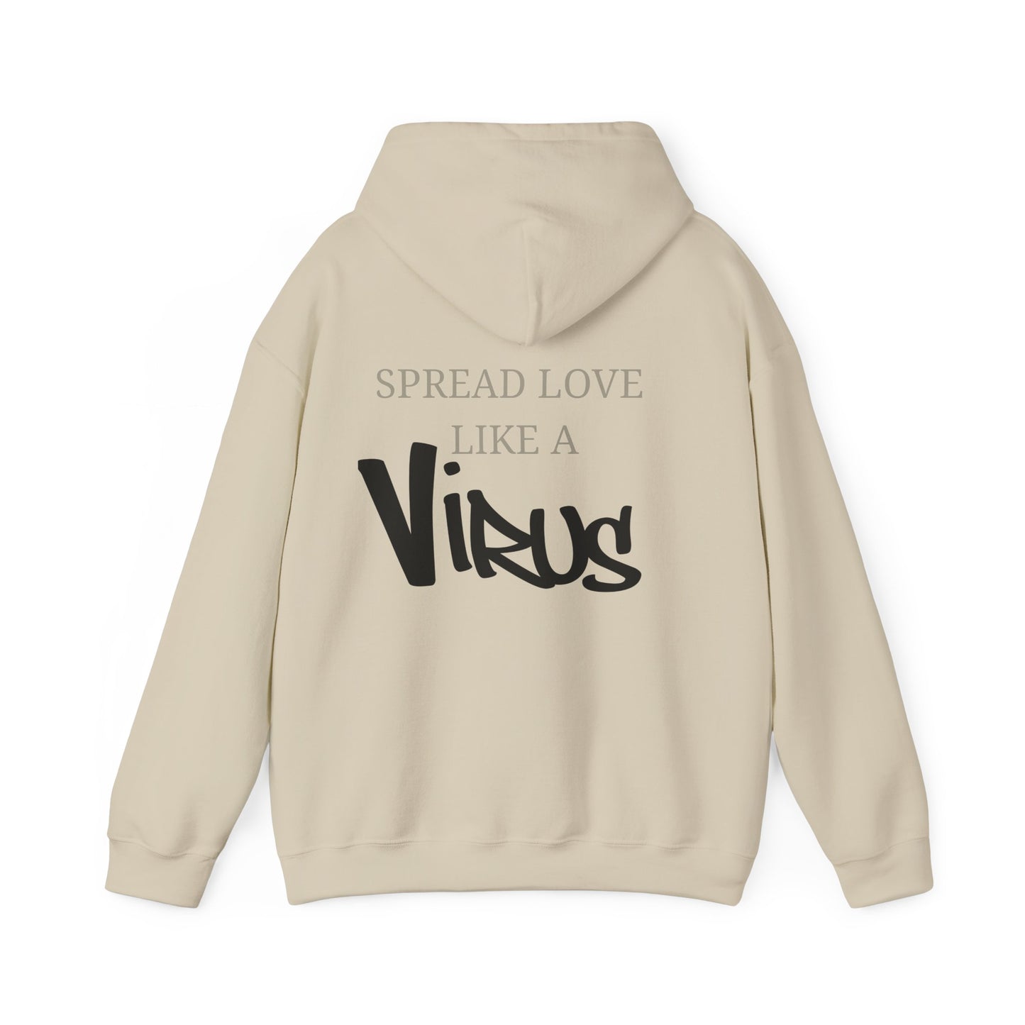 Spread Love Like a Virus Hoodie — Plurpose Graphic Pullover