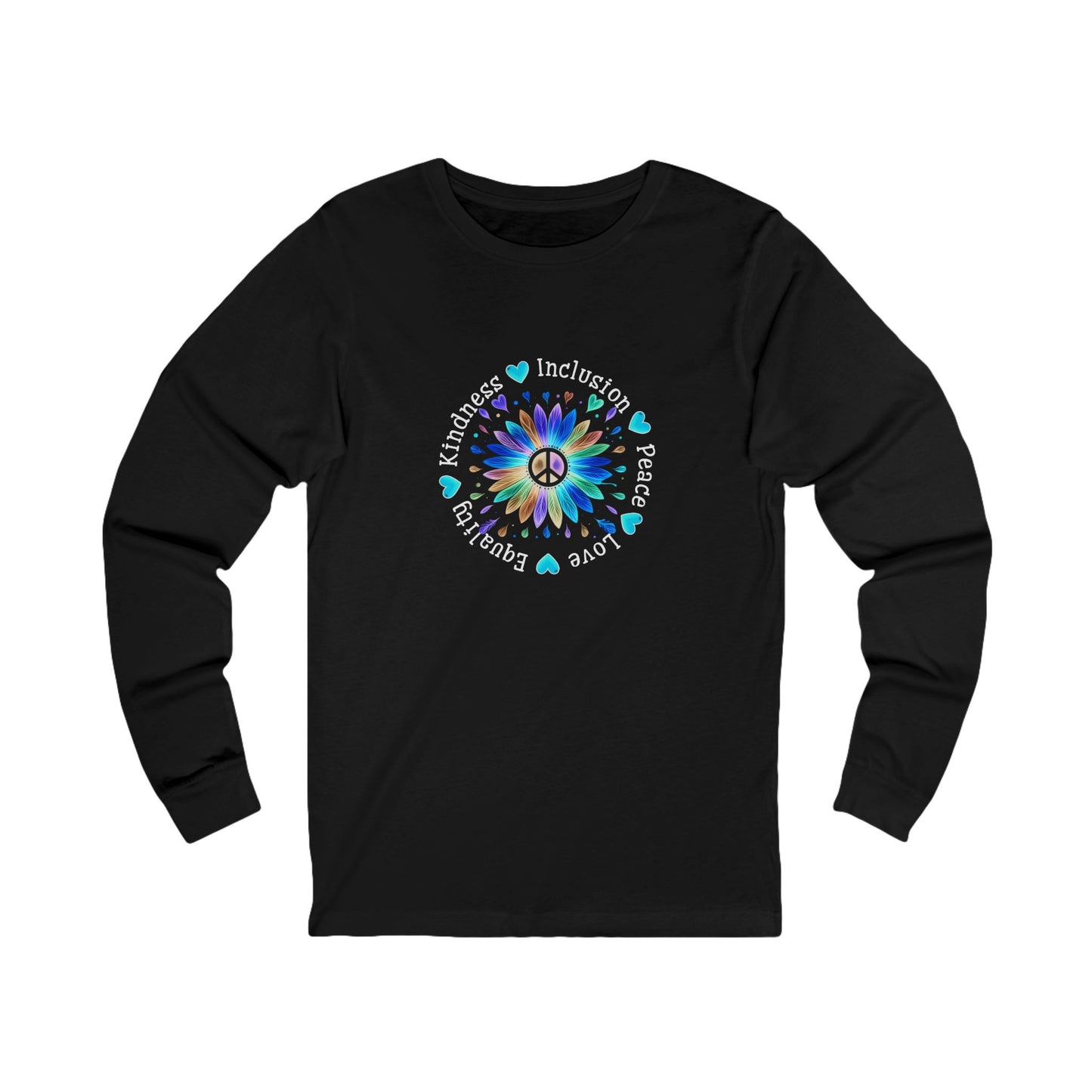 Colorful Peace and Inclusion - Long Sleeve Tee