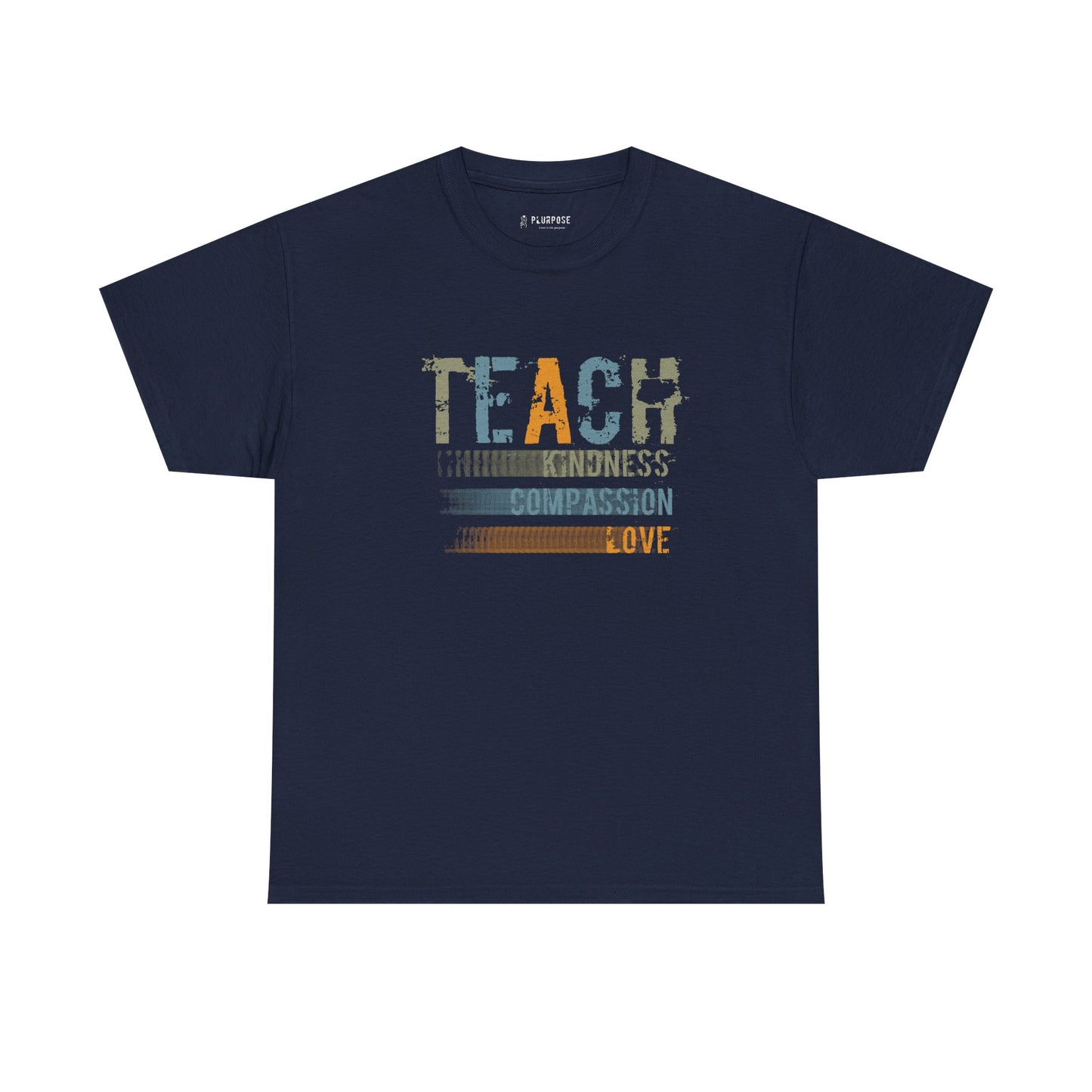 Inspirational Teach Kindness Unisex Heavy Cotton Tee