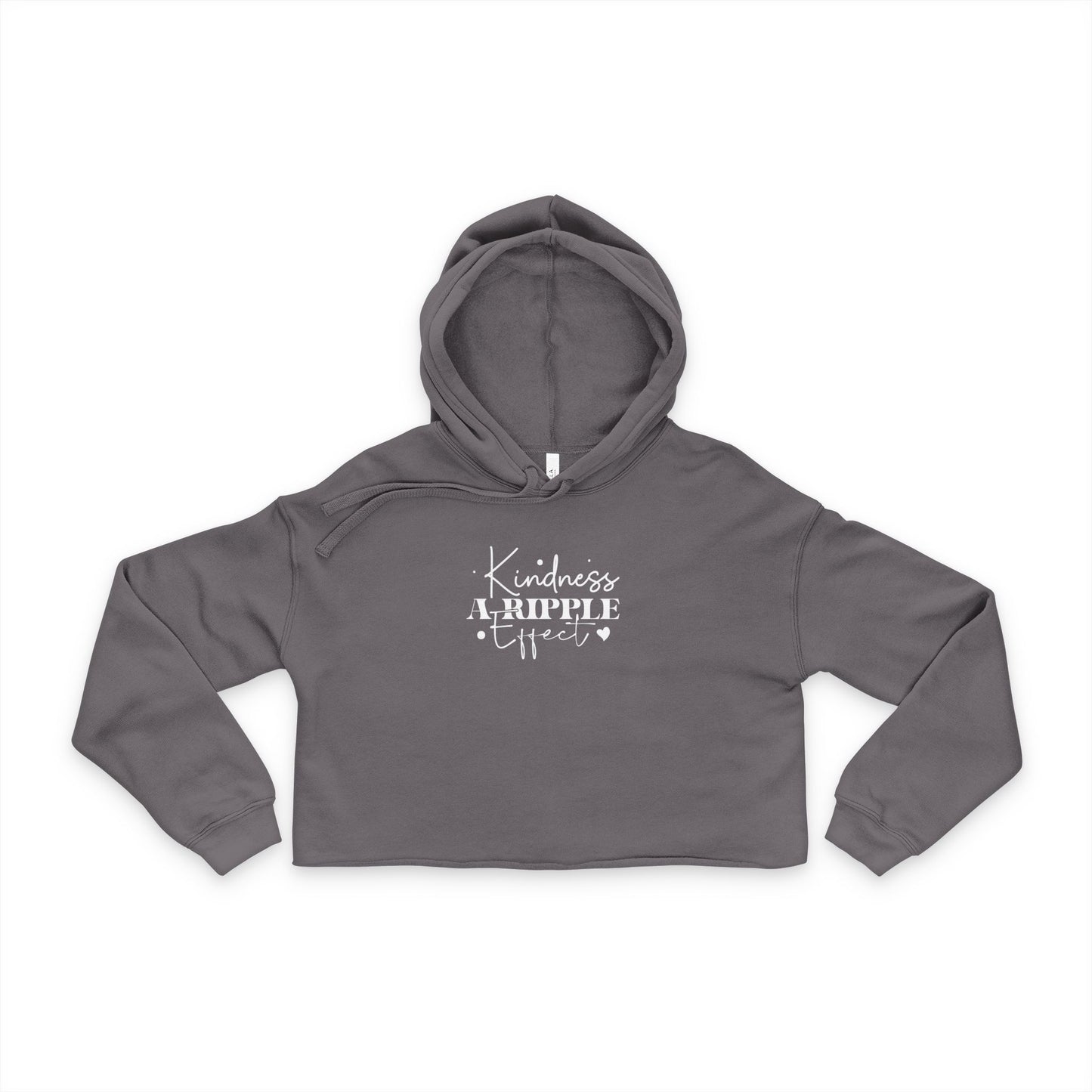 Kindness a Ripple Effect - Positivity Cropped Hoodie