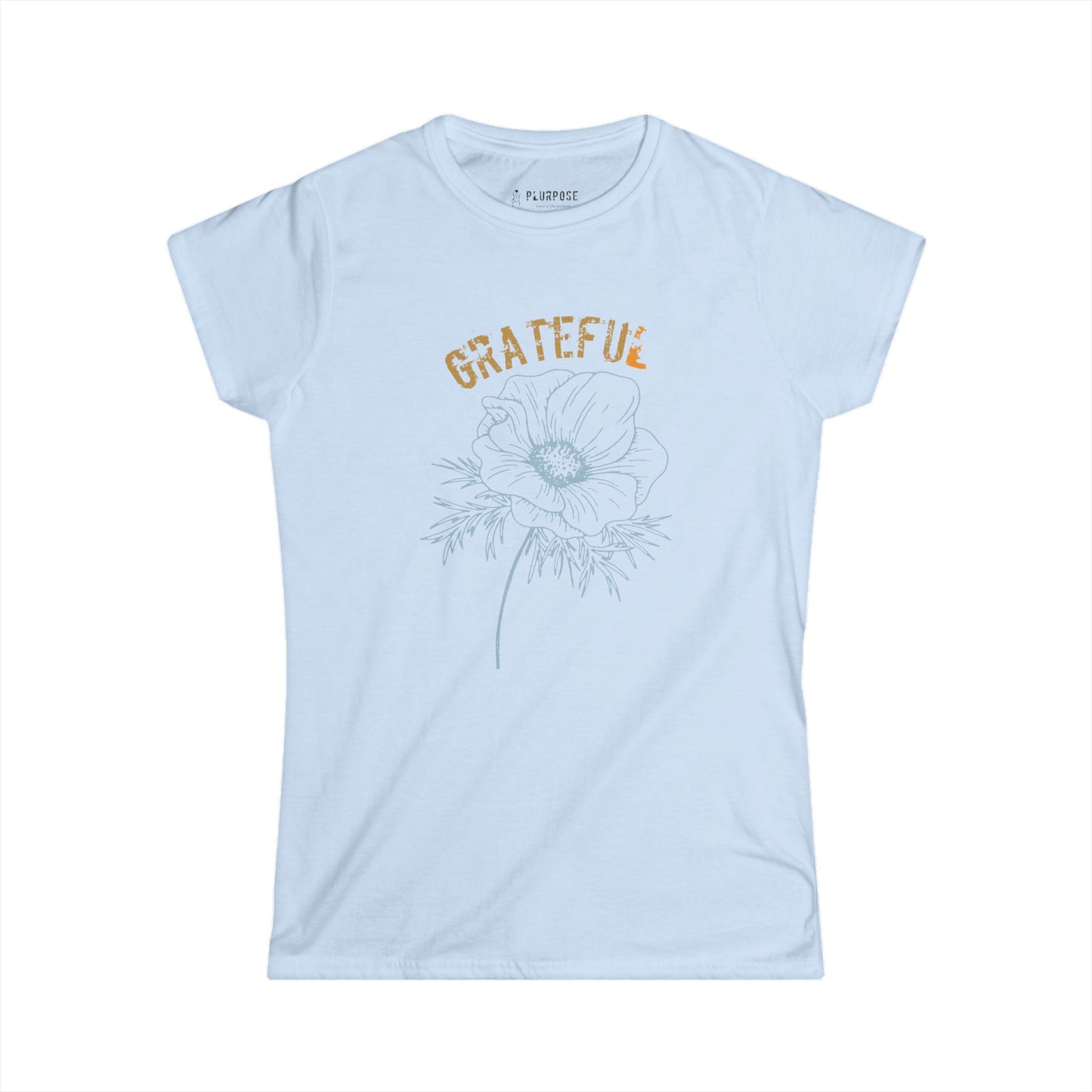 Grateful - Floral Women's Softstyle Tee