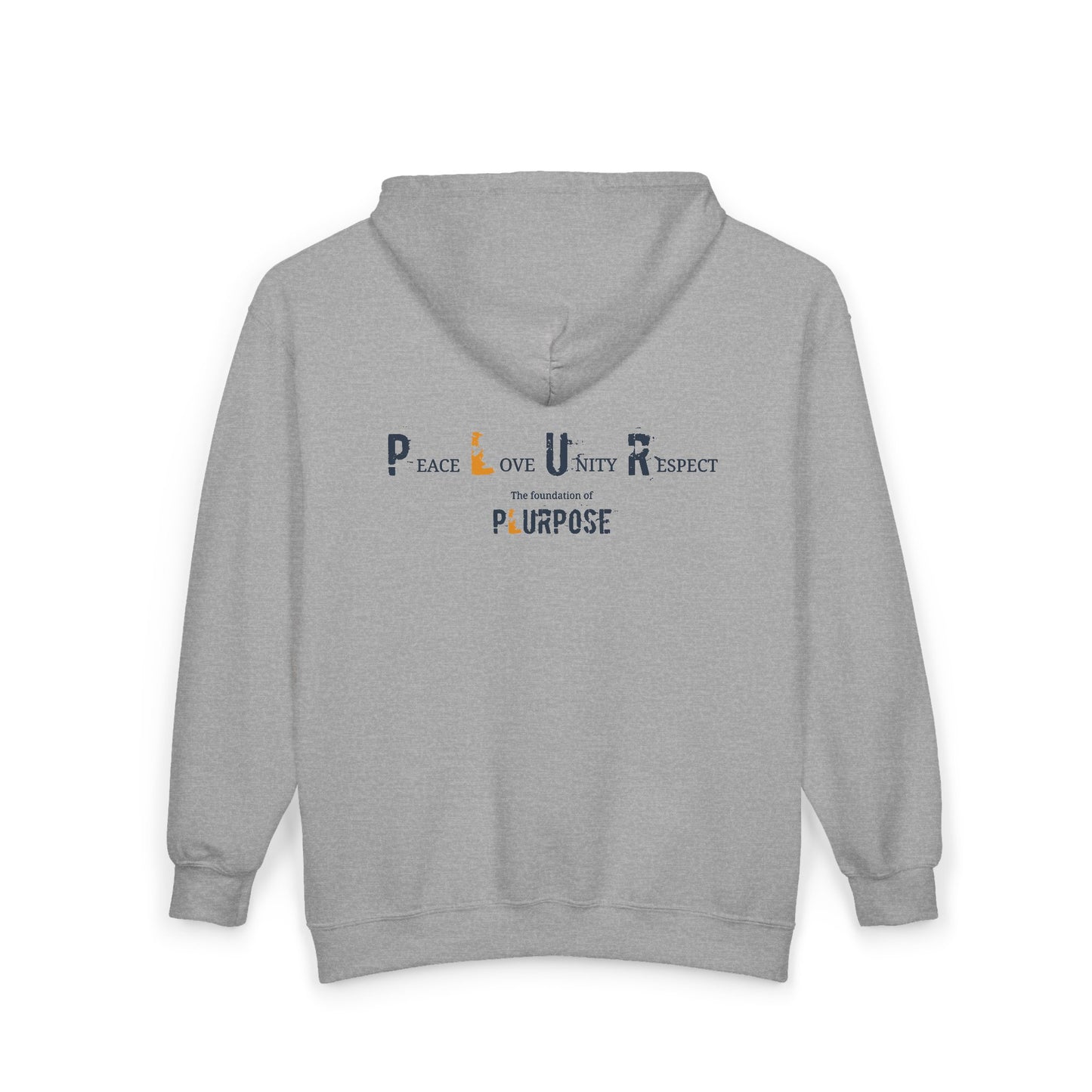 Unisex PLURpose Hoodie - Cozy Zip-Up Sweatshirt for Everyday Wear