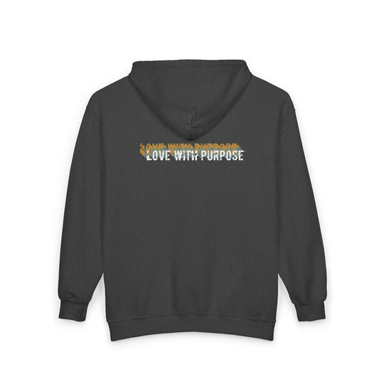 "Love with Purpose" - Cozy Unisex Zip Hoodie