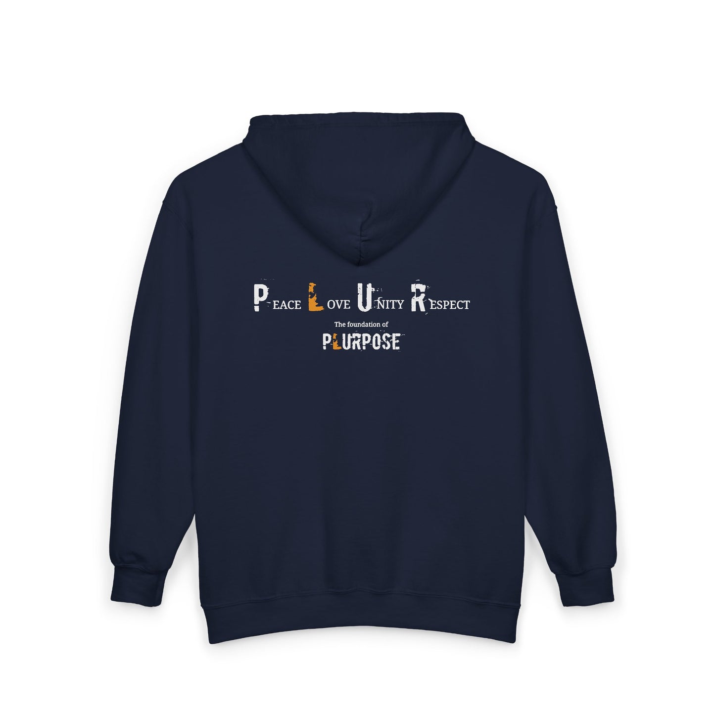 Unisex PLURpose Hoodie - Cozy Zip-Up Sweatshirt for Everyday Wear