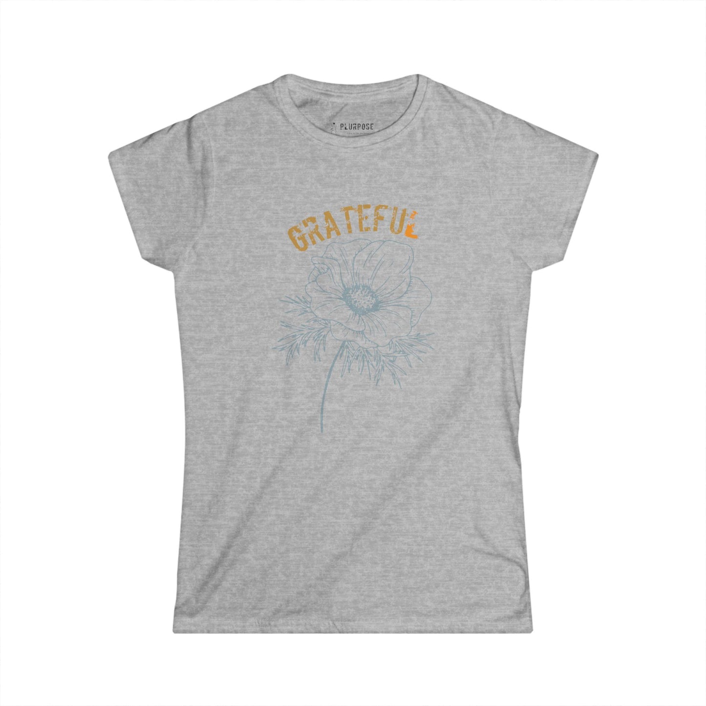 Grateful - Floral Women's Softstyle Tee