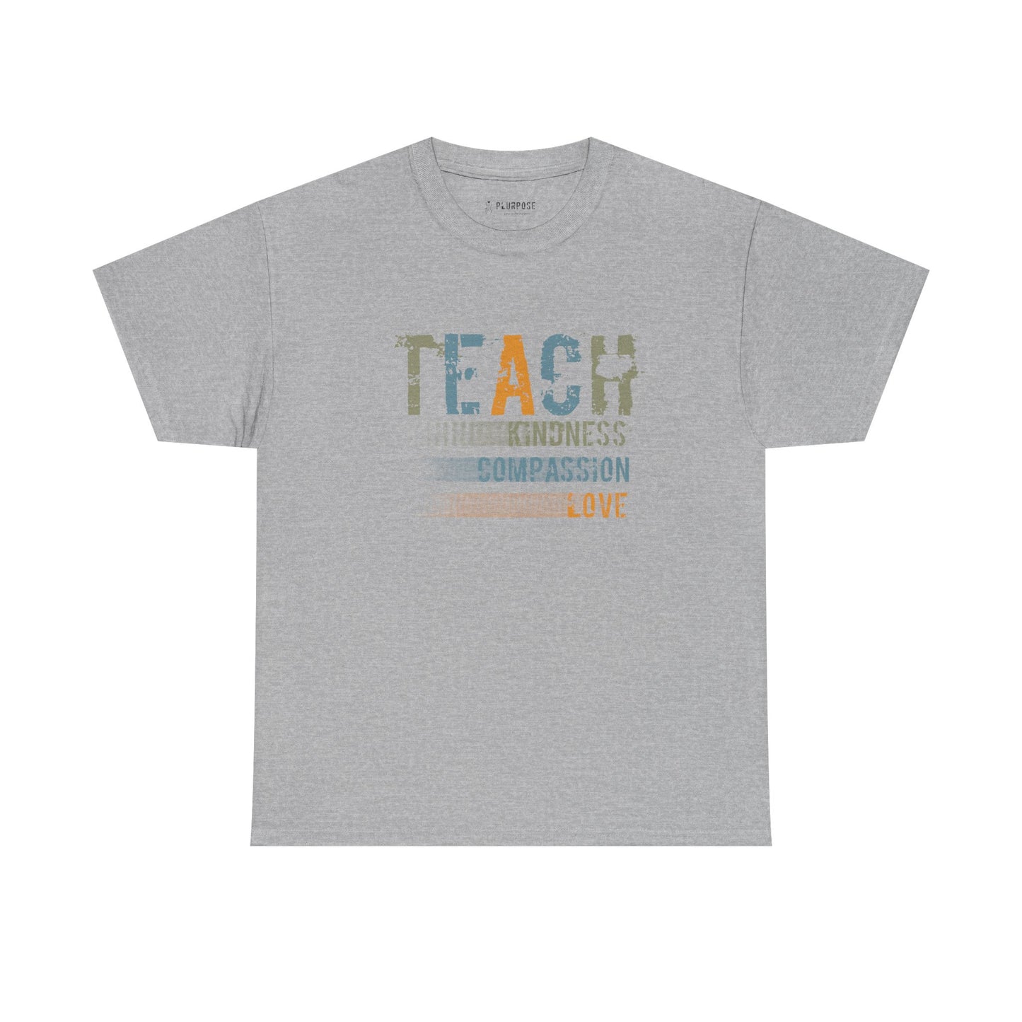 Inspirational Teach Kindness Unisex Heavy Cotton Tee