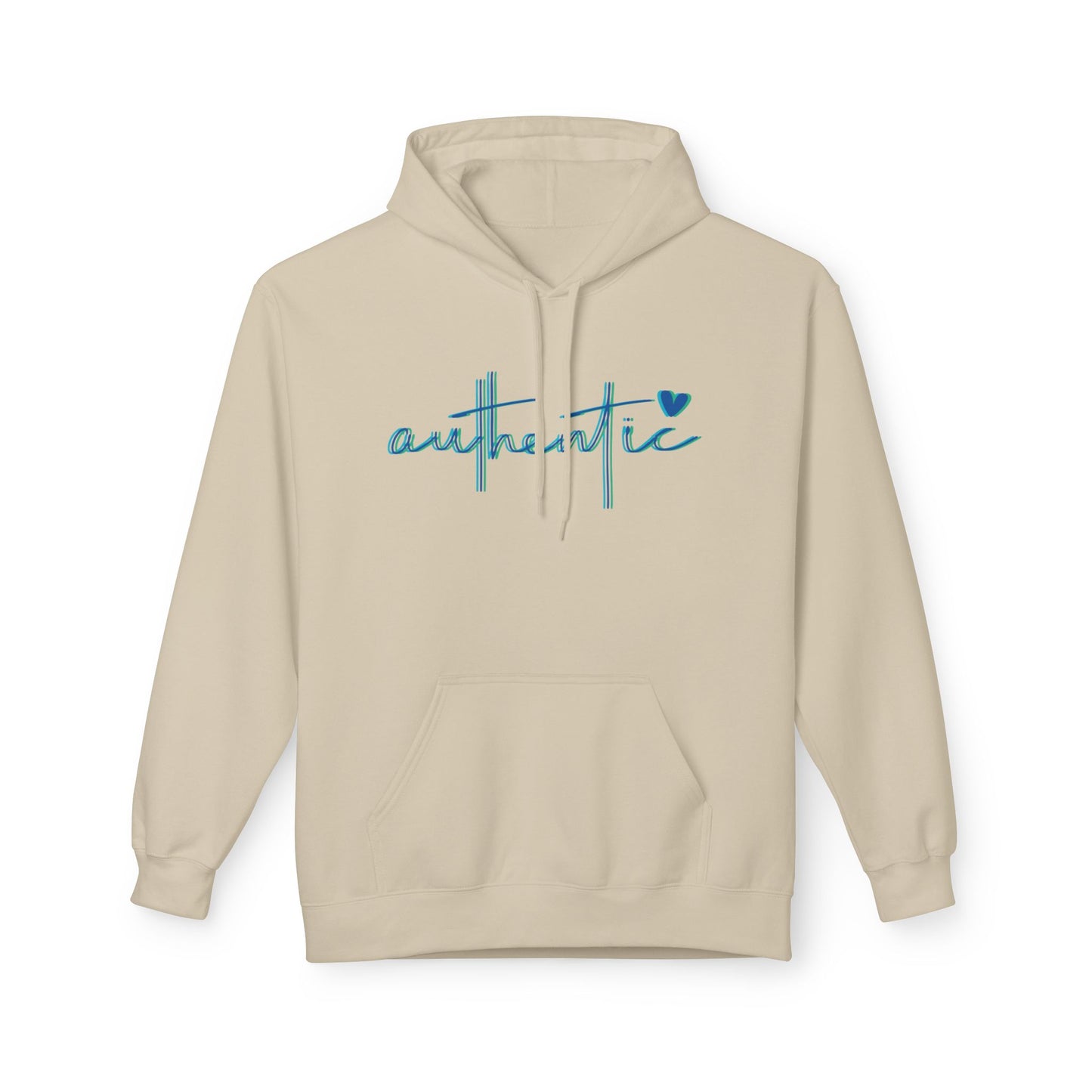 "Authentic" - Comfortable Fleece Pullover Hoodie