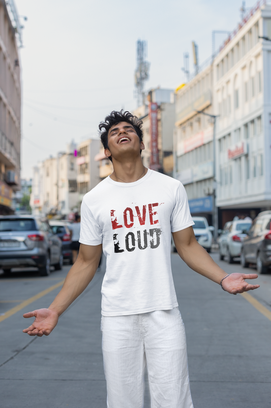 Love Loud T-Shirt — "Silence Hate. Spread Love." Inspirational Graphic Tee