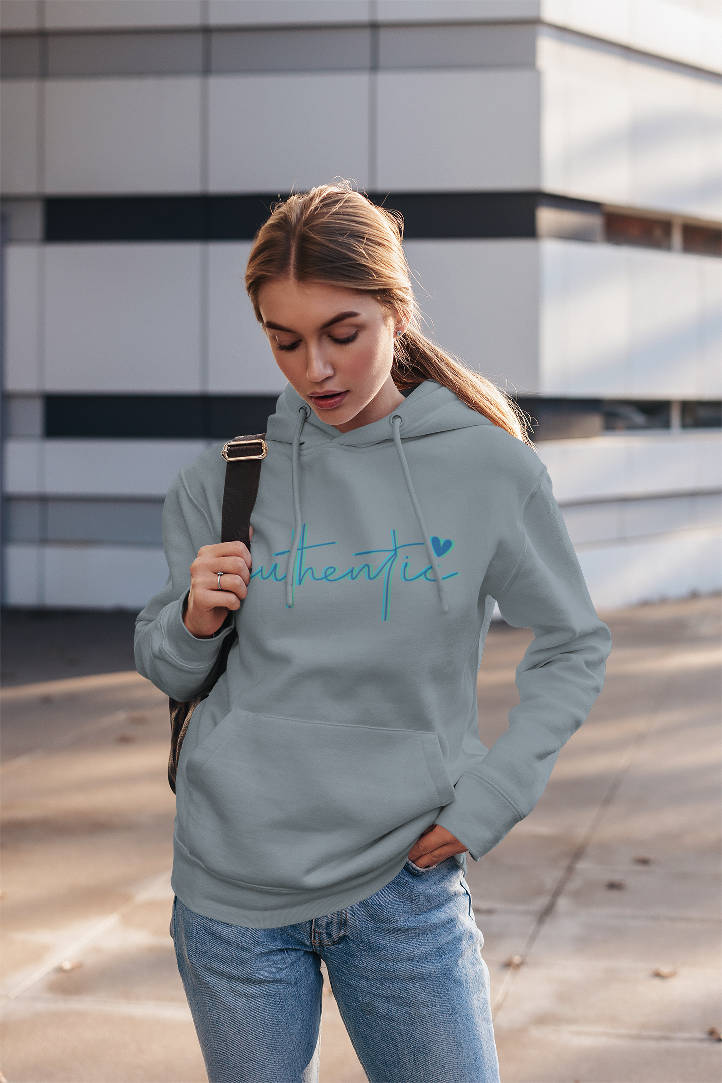 "Authentic" - Comfortable Fleece Pullover Hoodie