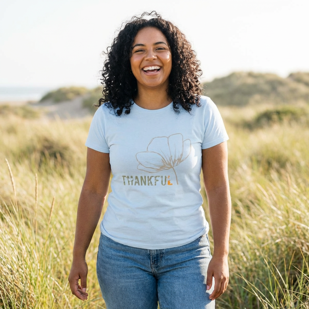 Thankful - Floral Women’s Softstyle Tee