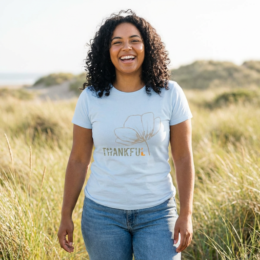 Thankful - Floral Women’s Softstyle Tee