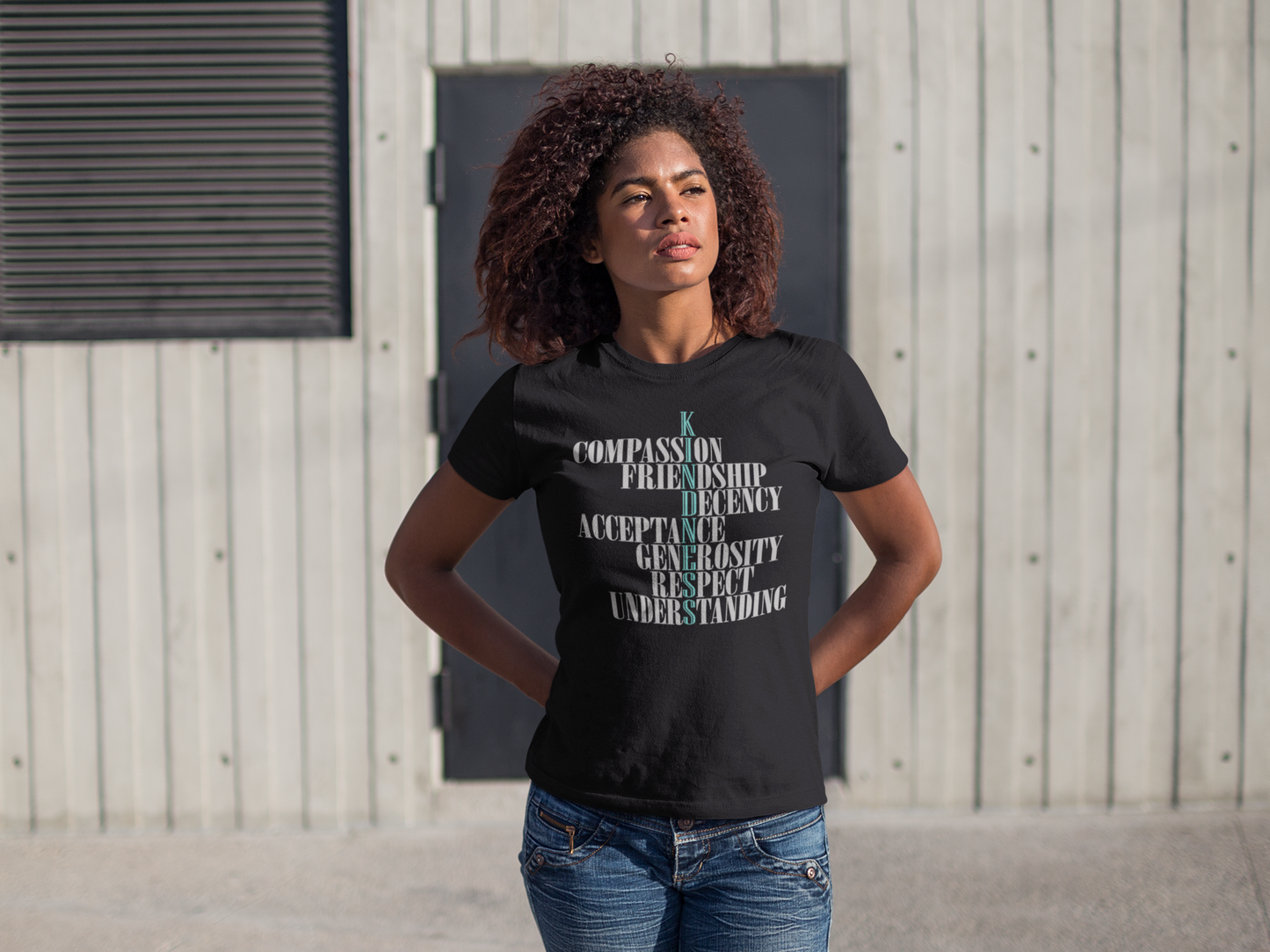 Kindness Acronym - Compassion & Understanding - Women's Softstyle Tee