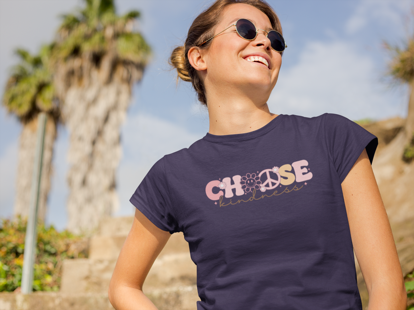 Pink Choose Kindness - Women's Softstyle Tee