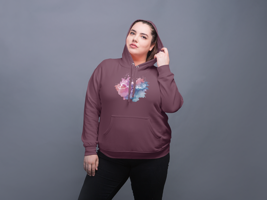 "Be You. You Are Enough" - Inspirational Fleece Hoodie