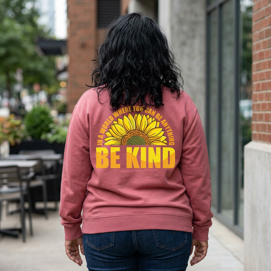 Be Kind - Sunflower - Crewneck Sweatshirt