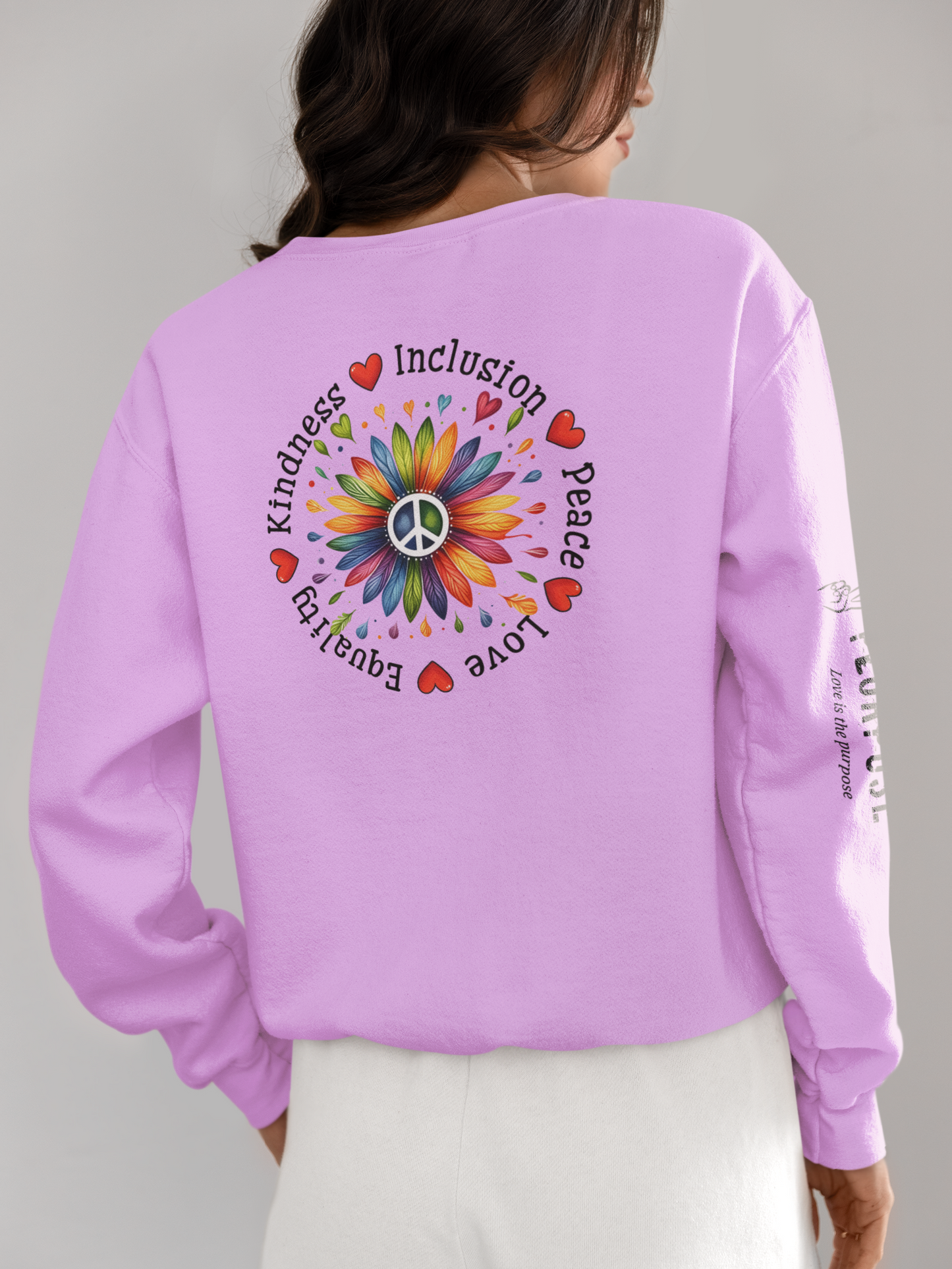 Kindness & Inclusion - Colorful - Crewneck Sweatshirt